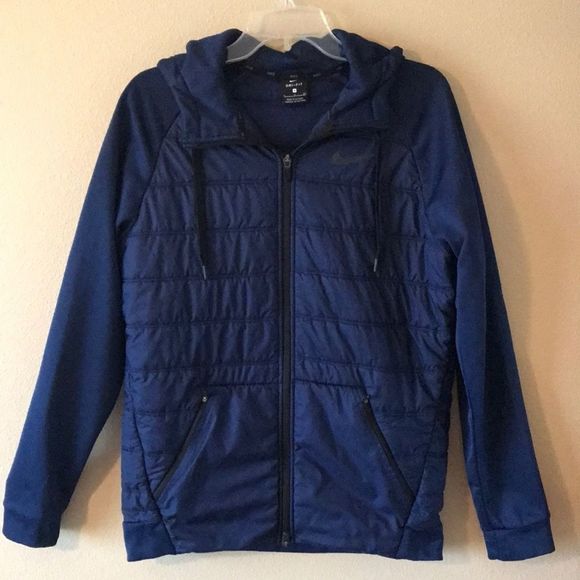 Nike Jackets & Coats Nike Drifit Navy Blue Jacket Poshmark